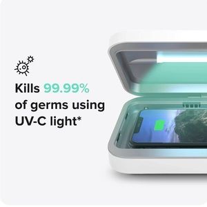 PhoneSoap 3 UV Cell Phone Sanitizer & Dual Universal Cell Phone Charger Box